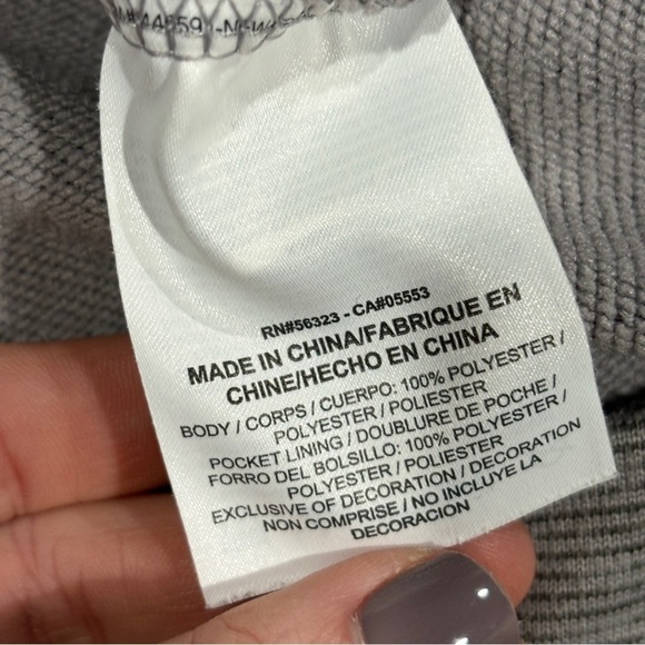 Nike Dri-FIT Men's Big & Tall Full-Zip Training Hoodie Gray 860465 063 2XL - Picture 9 of 13